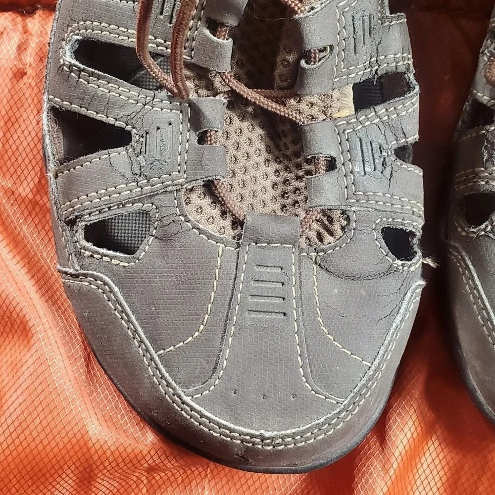 Teva Mens Brown 1002692 Adjustable Sports Slip On Hiking Sandal‎ Size US 9.5
